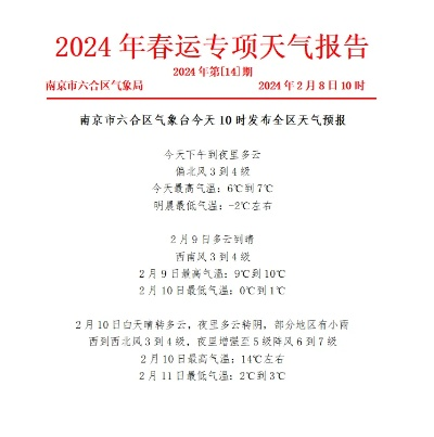 2024春节天气预报，冷暖交替需留意，出行团圆两相宜