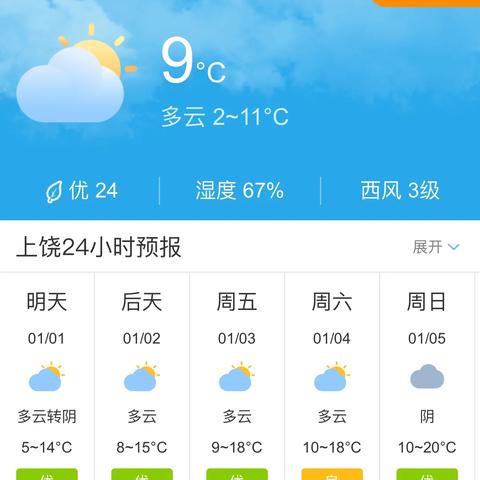 上饶天气预报15天查询，从容规划未来生活 V2.89.1