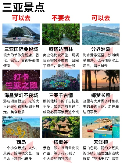 三亚旅游攻略，必去景点推荐，让你的海岛之旅不留遗憾