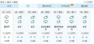 东光天气预报，冷暖先知，生活更从容